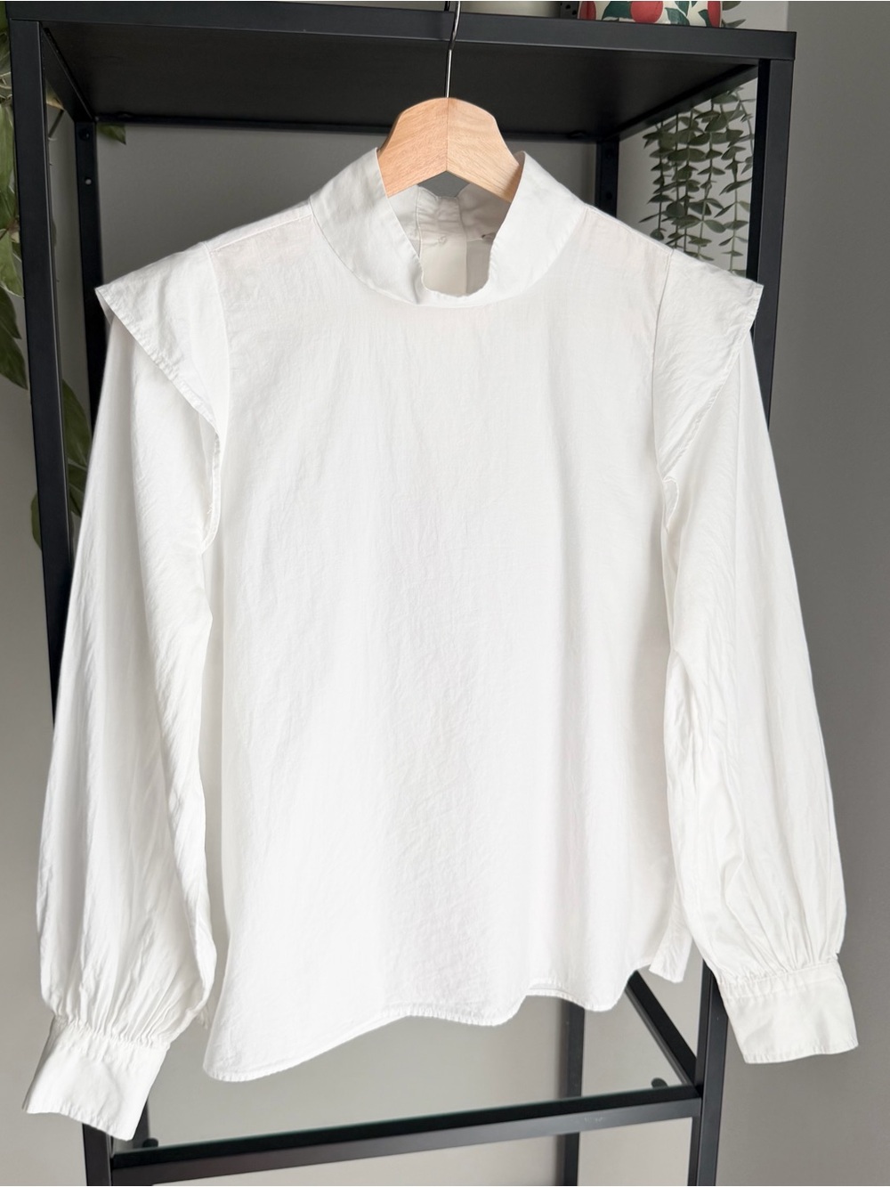 Everlane Cotton Wing Sleeve Mockneck Top